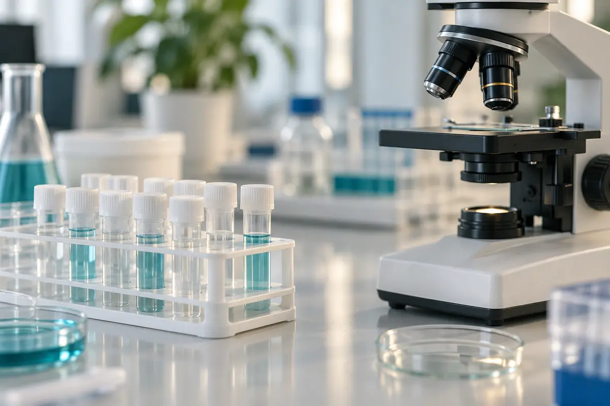 Illustrative laboratory setting for research materials