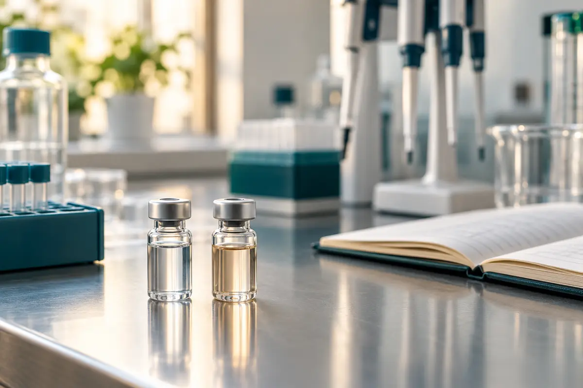Illustrative laboratory setting for research materials